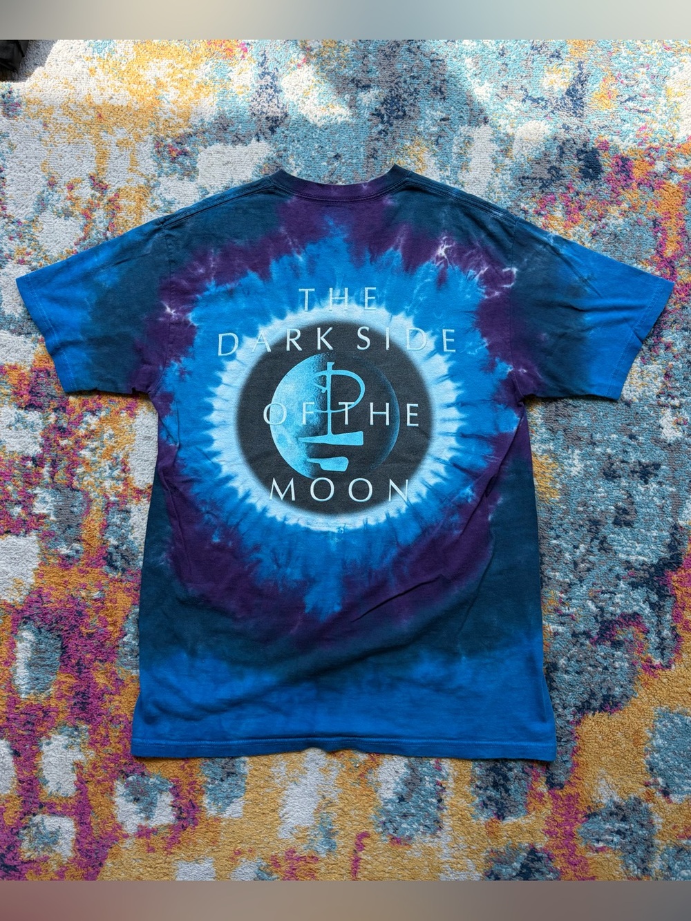 Y2K Liquid Blue Pink Floyd shirt
